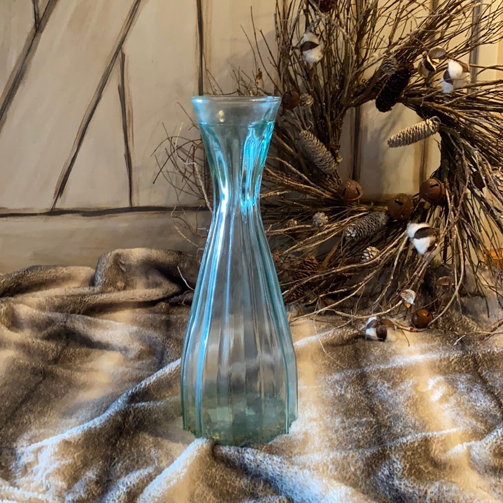 Pier one recycled glass vase
